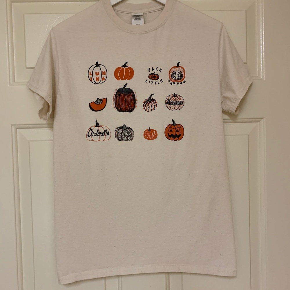 Pumpkin screen print t-shirt - Picture 2 of 2